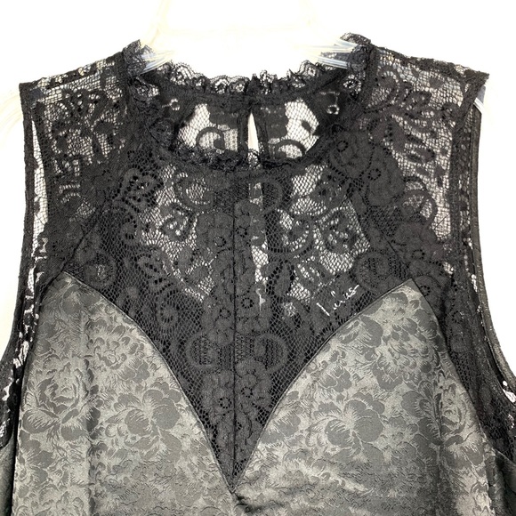 NWT lulus black floral swing dress - Picture 4 of 7